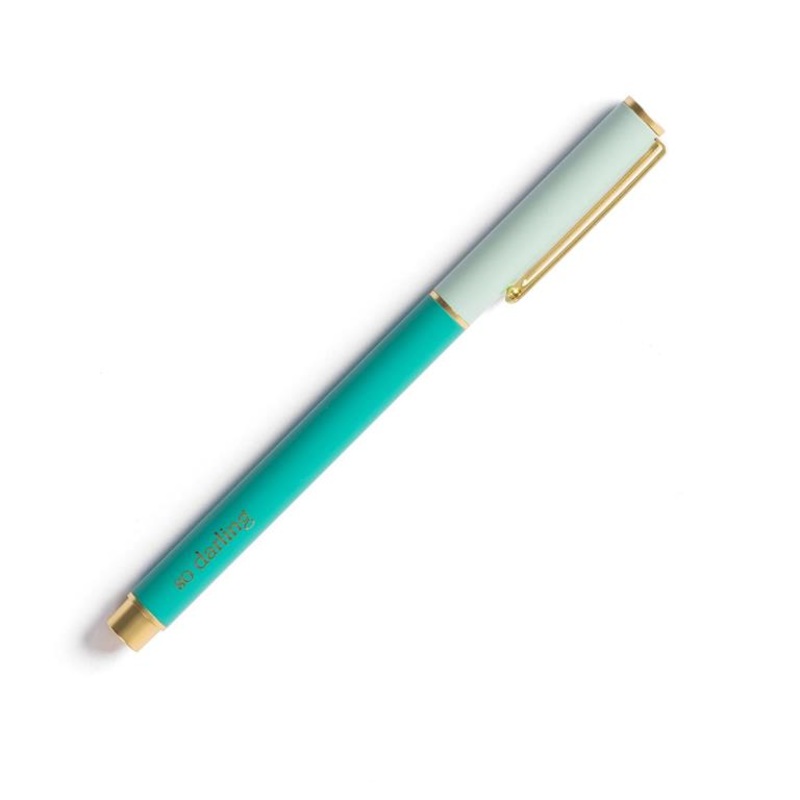 So Darling Snap Cap Pen -Teal