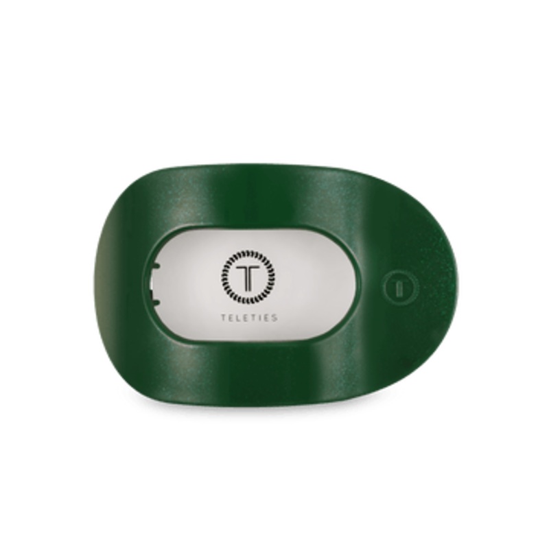 Teleties Flat Round Clips -Good Green