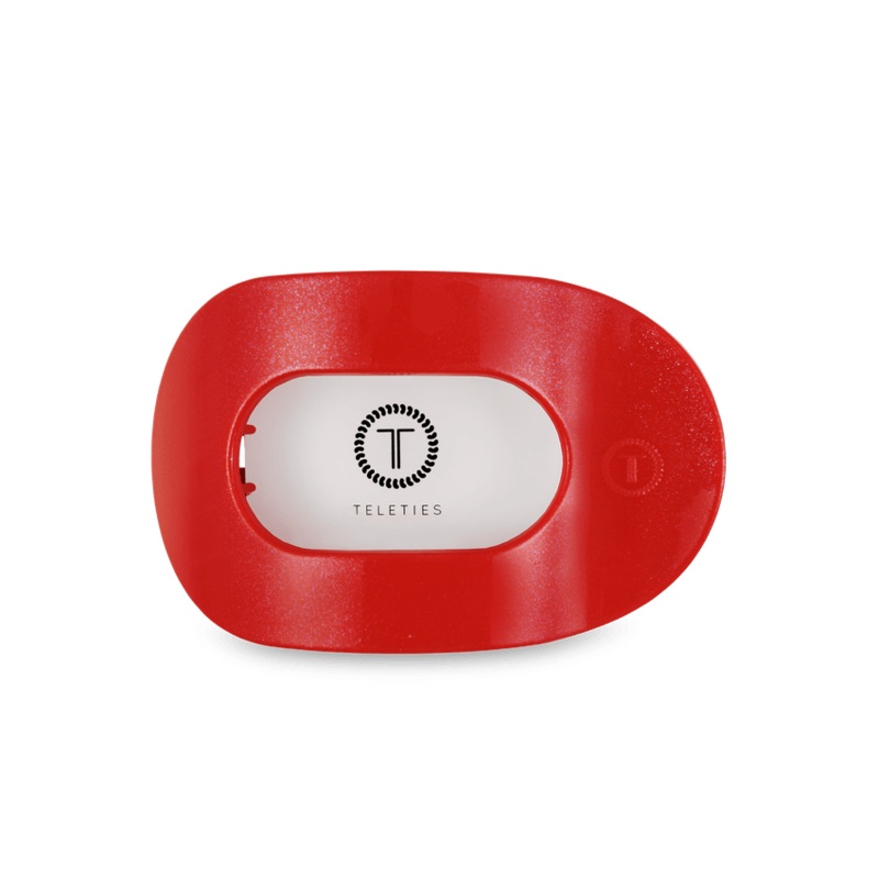 Teleties Flat Round Clips -Rockin’ Red