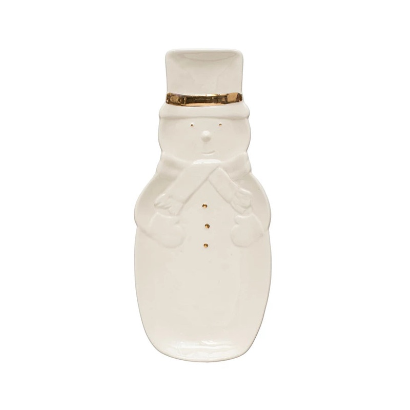 Christmas Market Snowman Plate