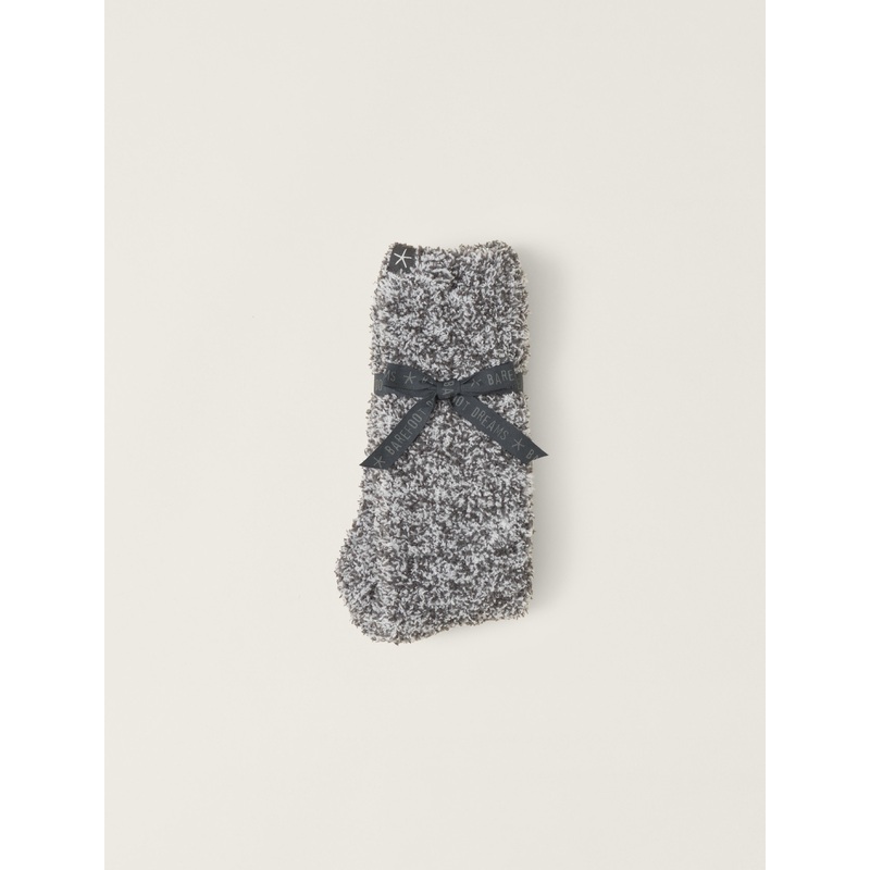 CozyChic Heathered Women’s Socks -Slate Blue / White