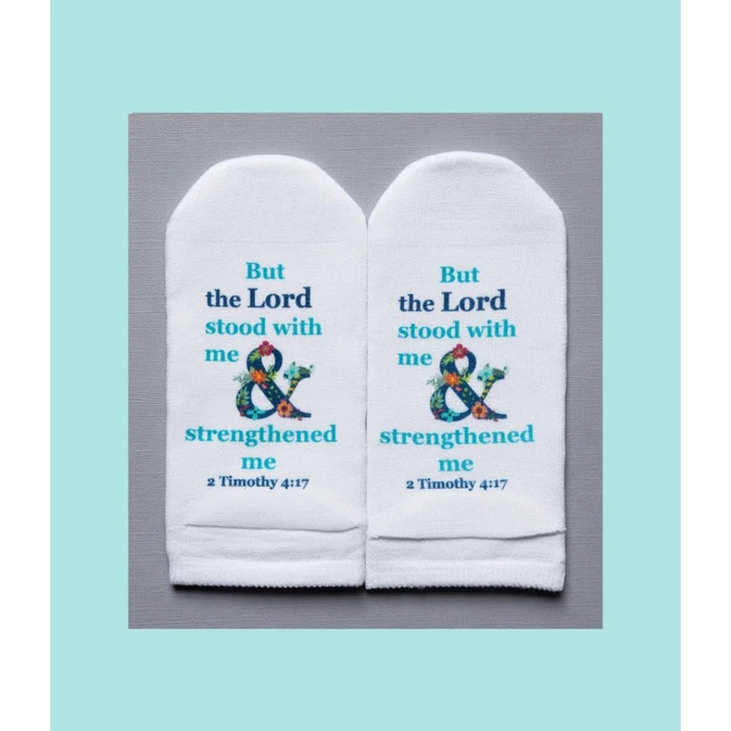 Standing on the Word Socks -2 Timothy 4:17 Ampersand