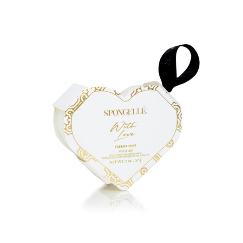 Spongelle Daisy Heart Buffer -Freesia Pear