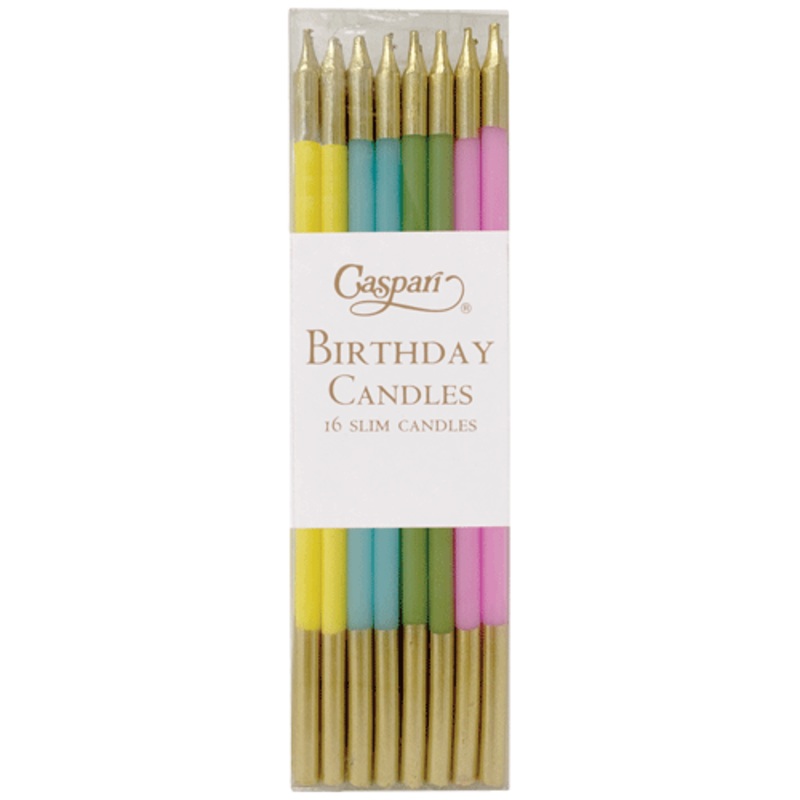 Birthday Candles -Slim Pastels