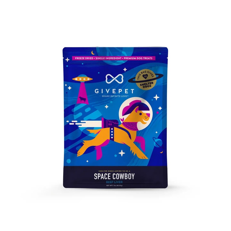 GivePet Space Cowboy Freeze-Dried Dog Treats