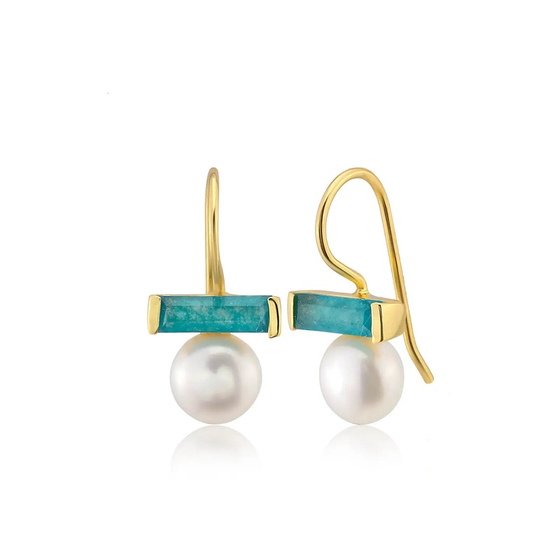 NY Jade & Pearl Drop Earrings