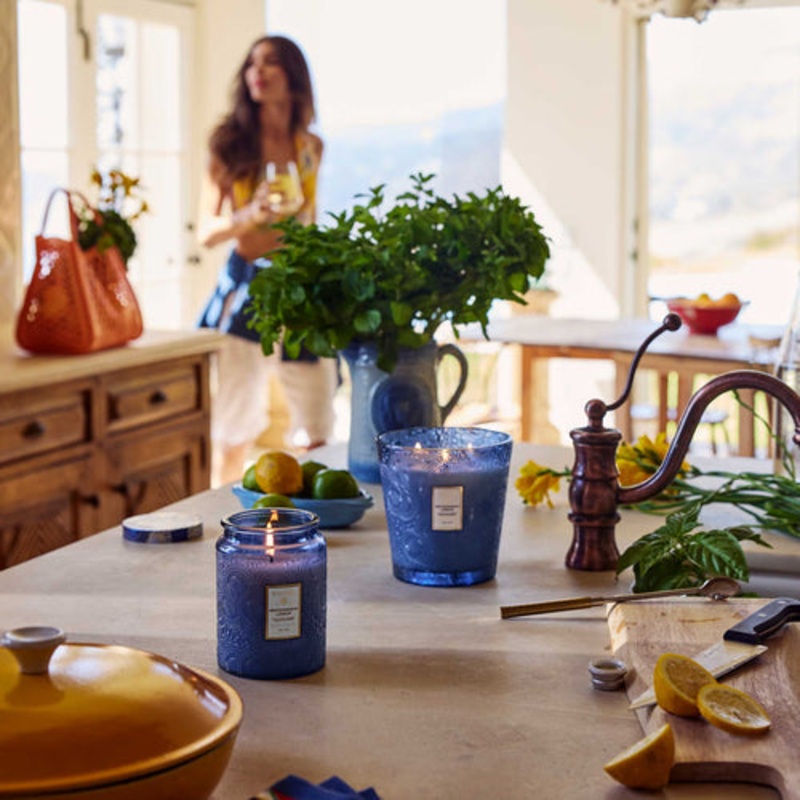 Voluspa Mediterranean Lemon|18 oz Large Jar Candle|Classic Candle|5.5 oz Small Jar Candle|Mini Tin Candle|Reed Diffuser|Luxe Reed Diffuser|Room Spray