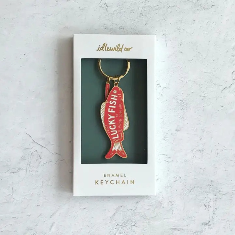 Enamel Keychain -Good Fortune Fish