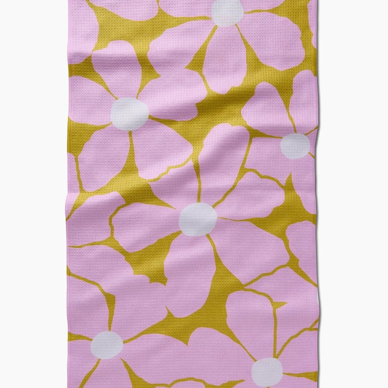 Geometry Bloom Mom Tea Towel