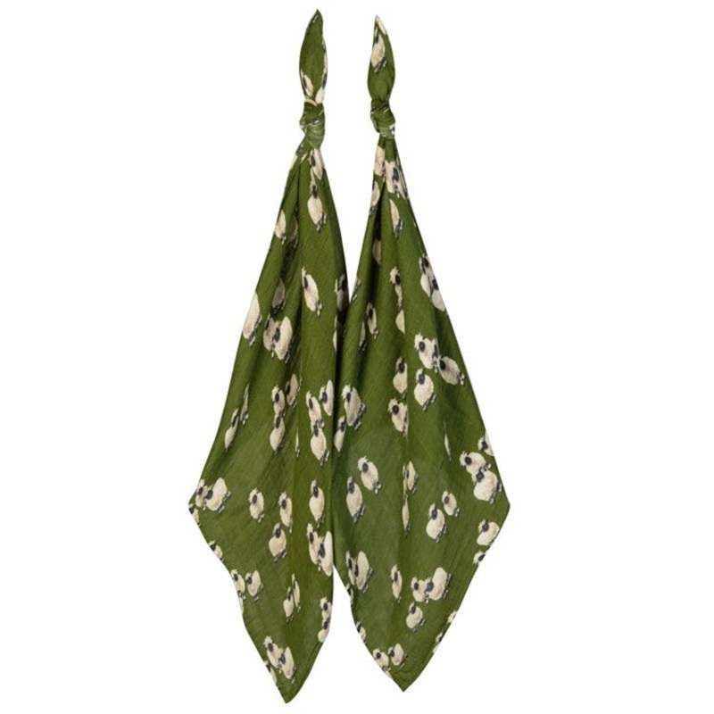 MilkBarn Burp Cloths -Valais Sheep