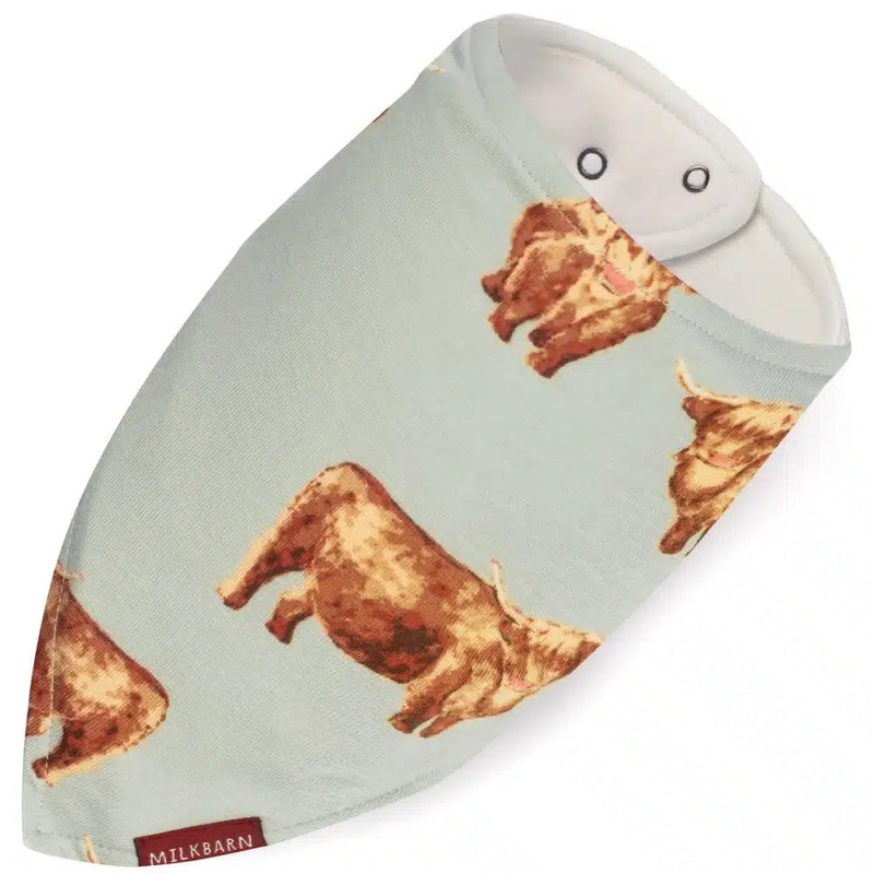 MilkBarn Kerchief Bib -Highland Cow