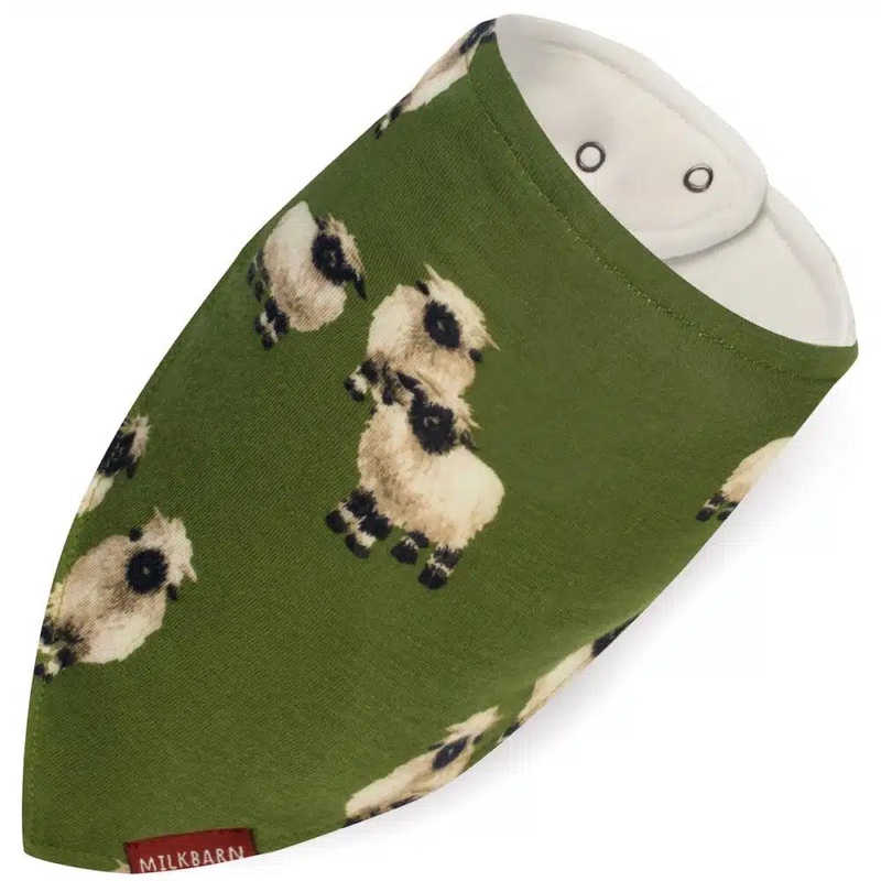 MilkBarn Kerchief Bib -Valais Sheep