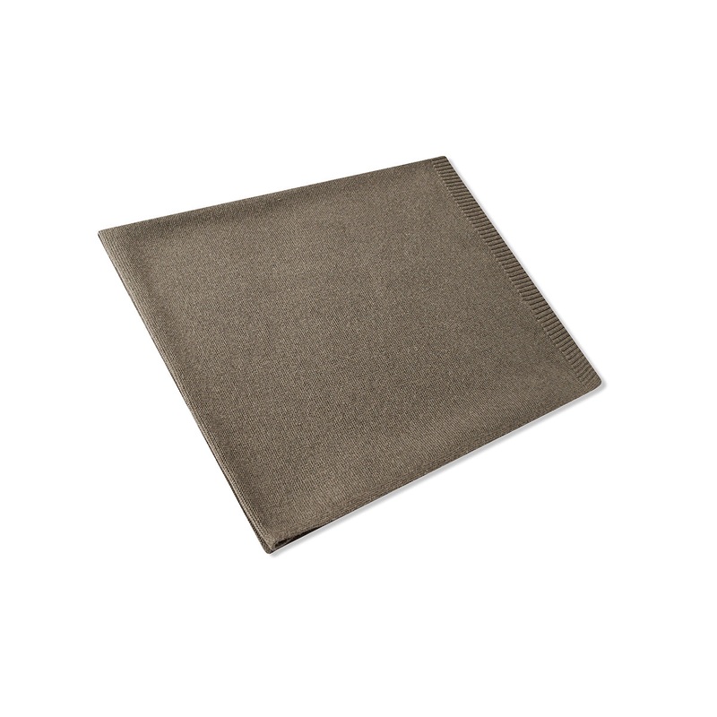 MilkBarn Knitted Blanket -Carmel