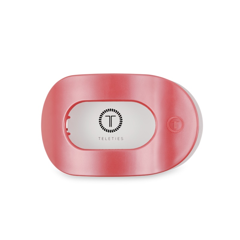Teleties Flat Round Clips -Calming Coral