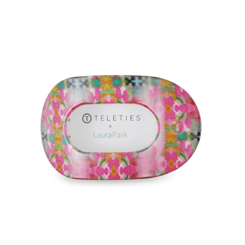 Teleties Flat Round Clips -Fuschia Dream