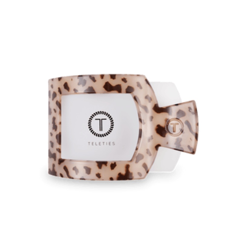 Teleties Flat Square Clips -Blonde Tortoise