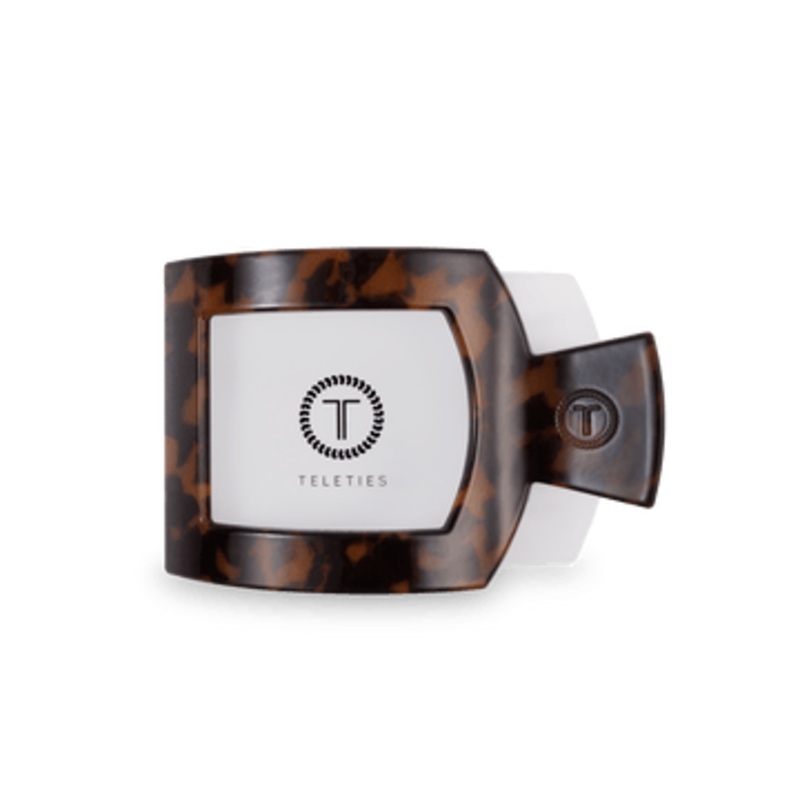 Teleties Flat Square Clips -Tortoise