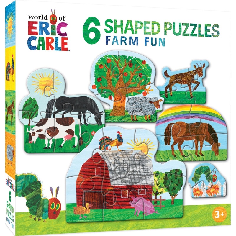 Eric Carle Farm Life 6-Pack Shaped Puzzles