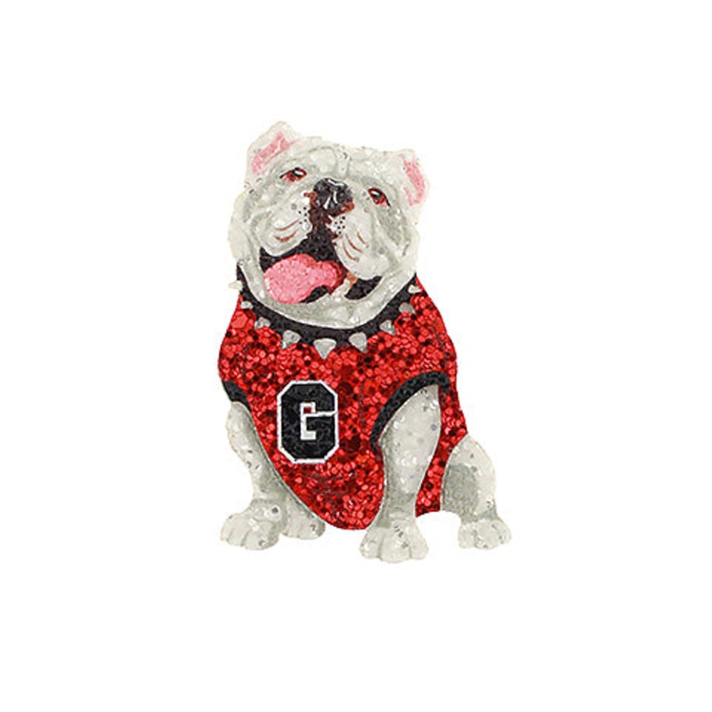 Georgia G Bulldog Glitter Brooch