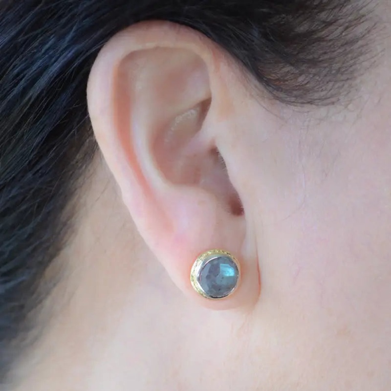 NY Labradorite Stud Earrings