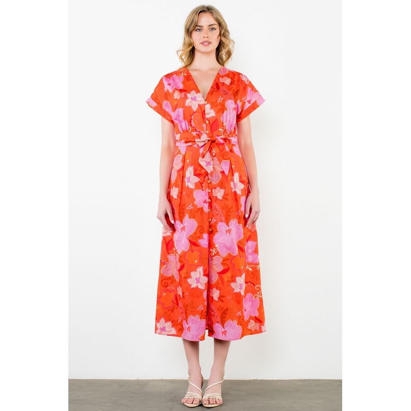 Th Bright Floral Maxi Dress|XSmall|Small|Medium|Large