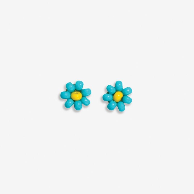 Tina Two Color Post Earrings -Turquoise