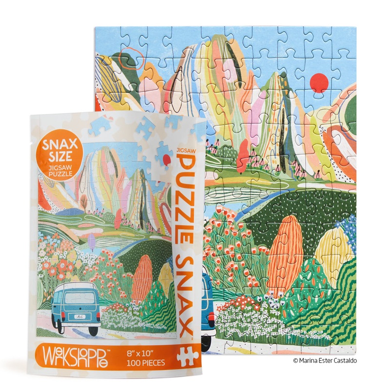 WerkShoppe Day Tripping Puzzle Snax -100 pieces
