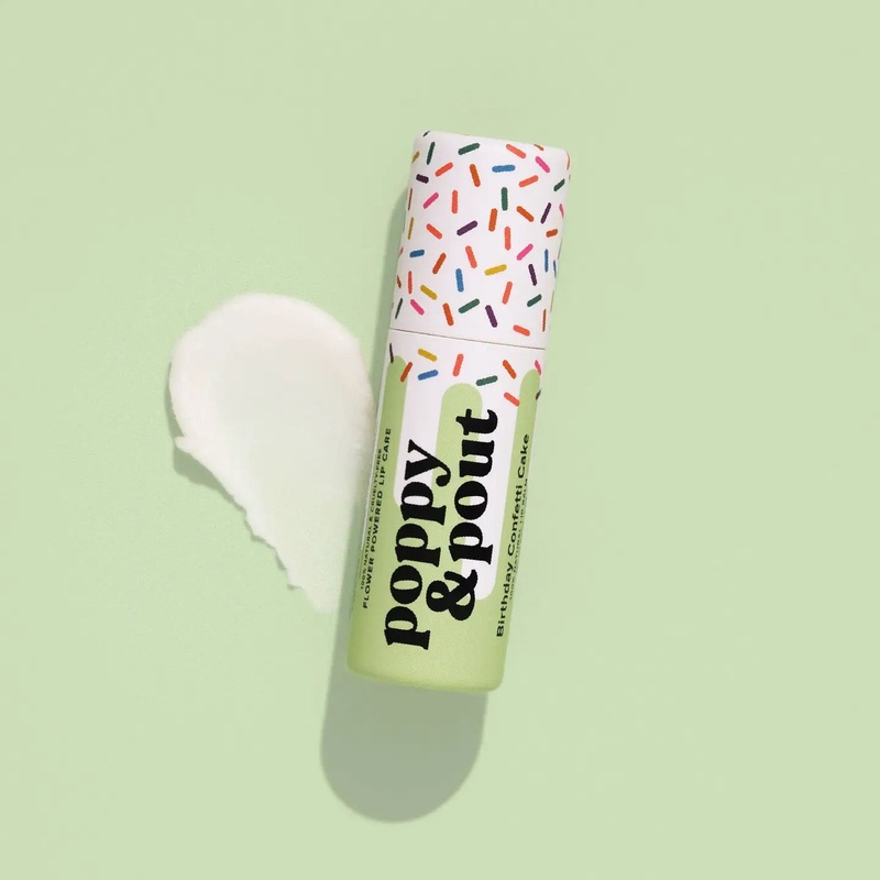 Birthday Confetti Cake Green Lip Balm