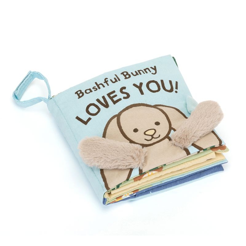 Jellycat Fabric Book -Bashful Bunny Loves You!