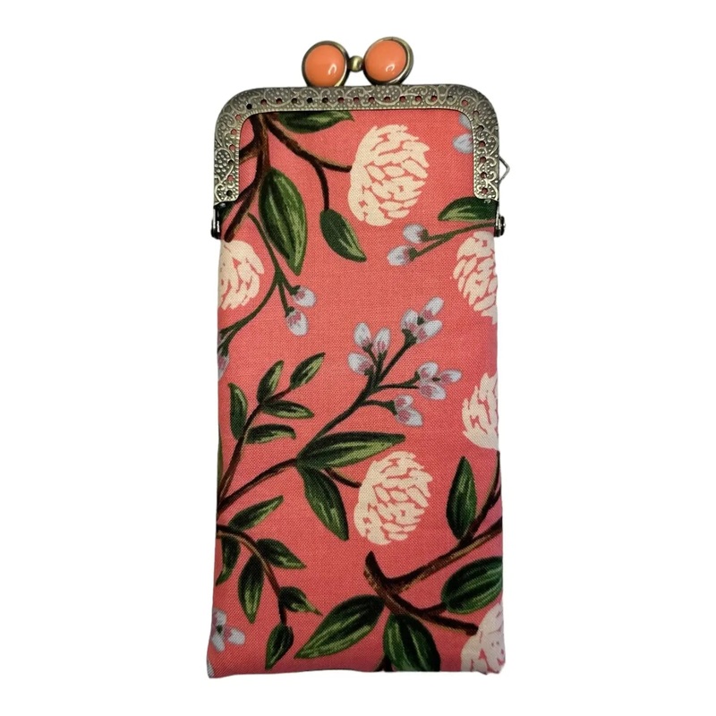 K&S Eyeglass Case -Peony Sorbet & Coral