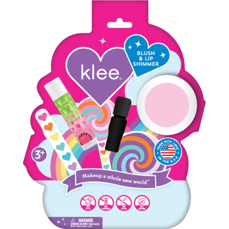 Klee Kids Mineral Blush & Lip Shimmer Duo -Skylight Pulse