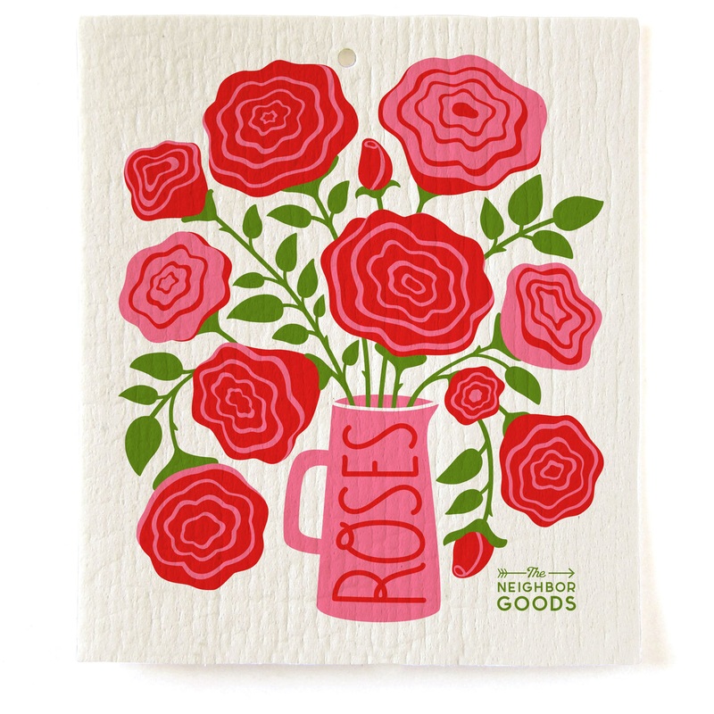 Neighborgoods Sponge Cloth -Roses