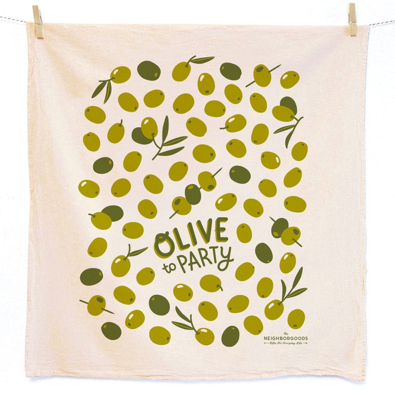 Neighborgoods Tea Towel -Olive