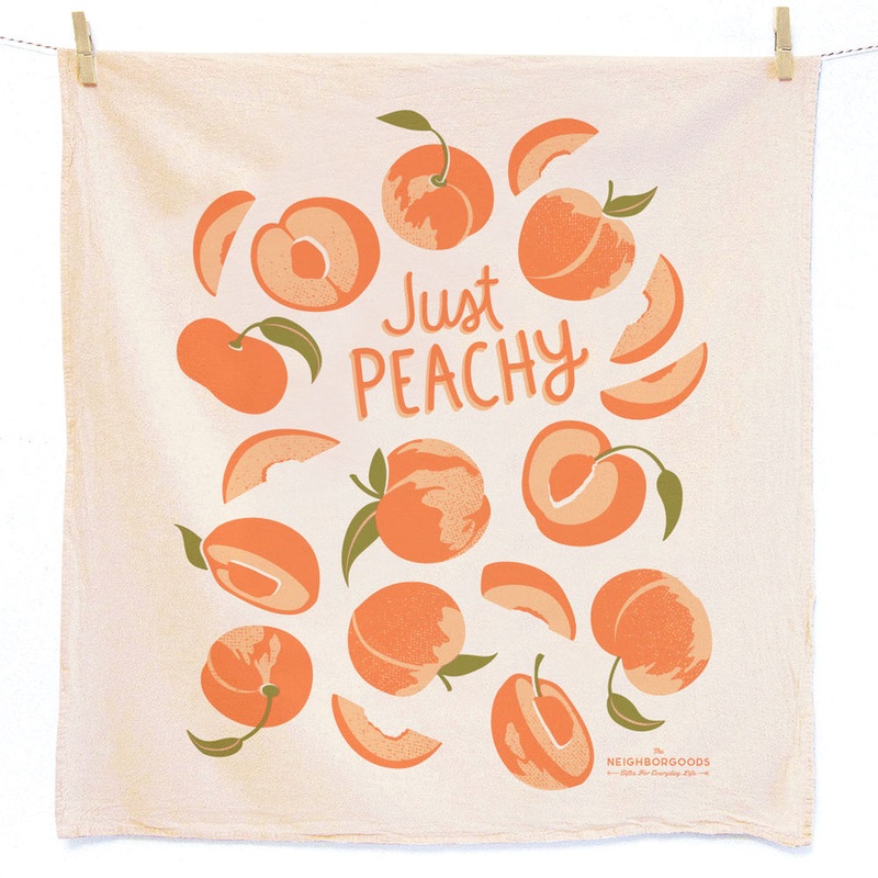 Neighborgoods Tea Towel -Peach