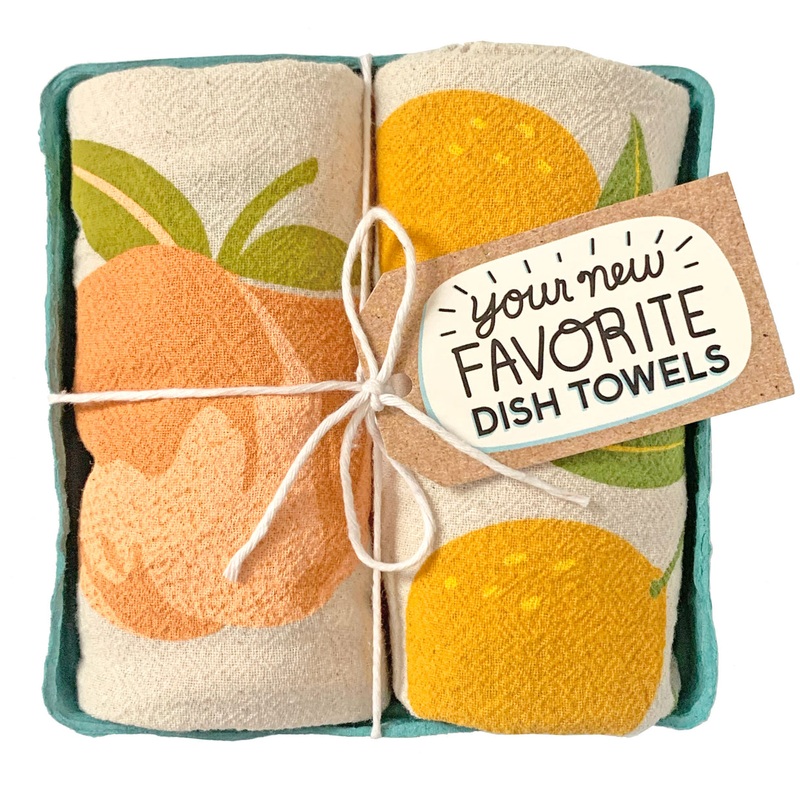 Neighborgoods Tea Towel Set -Peach Tart