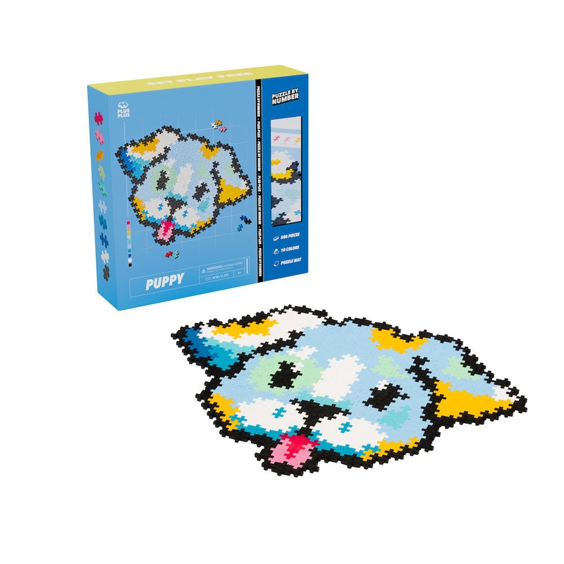 Plus Plus Puzzle by Number -Puppy