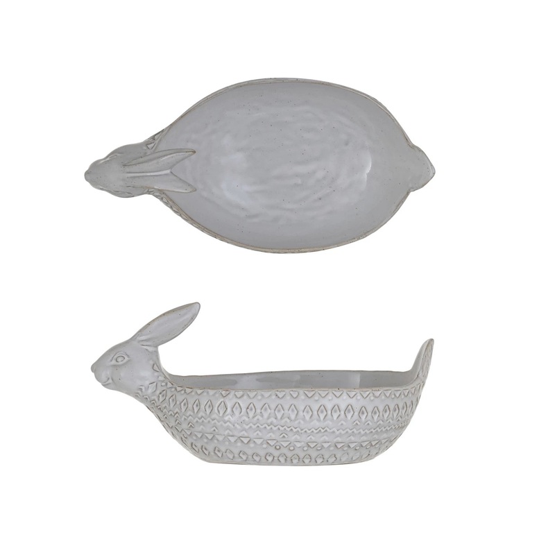 White Rabbit Stoneware Bowl
