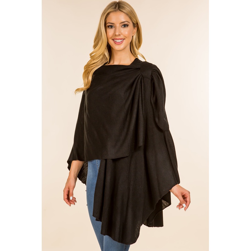 Classic Four Season Loop Wrap|Black|Blue|Coral|Green|Hot Pink|White