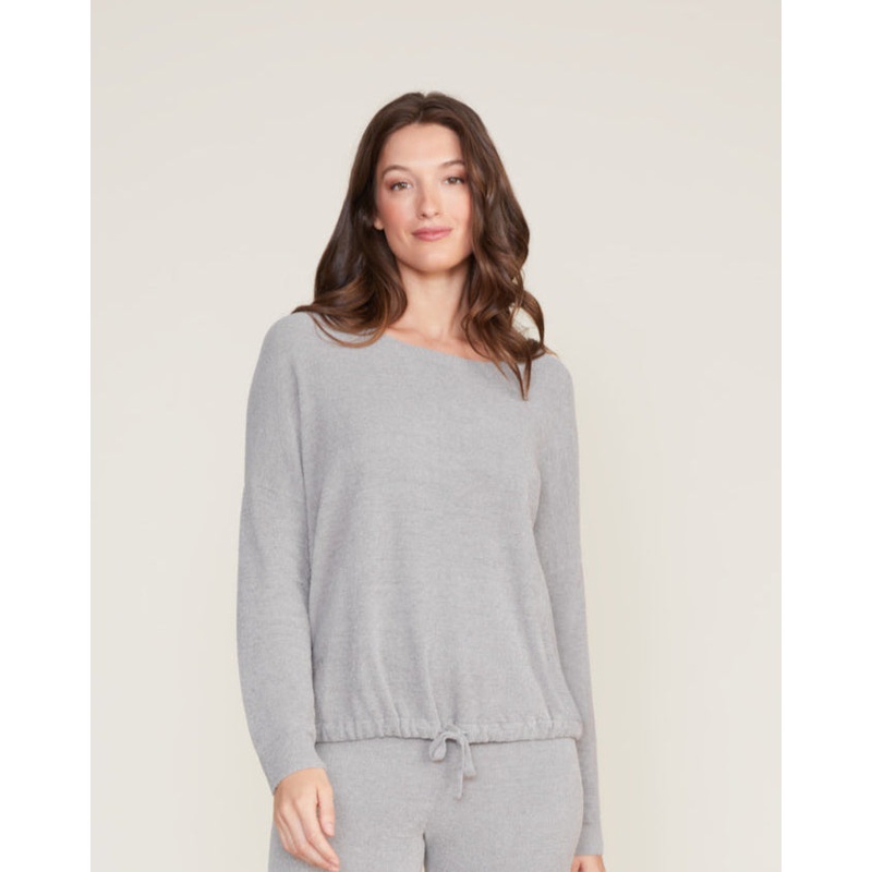 CozyChic Ultra Lite Slouchy Pullover -Dove Gray