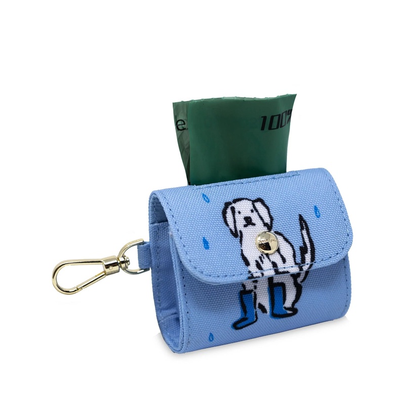 KS Doggie Bag Holder -Raining Cats & Dogs