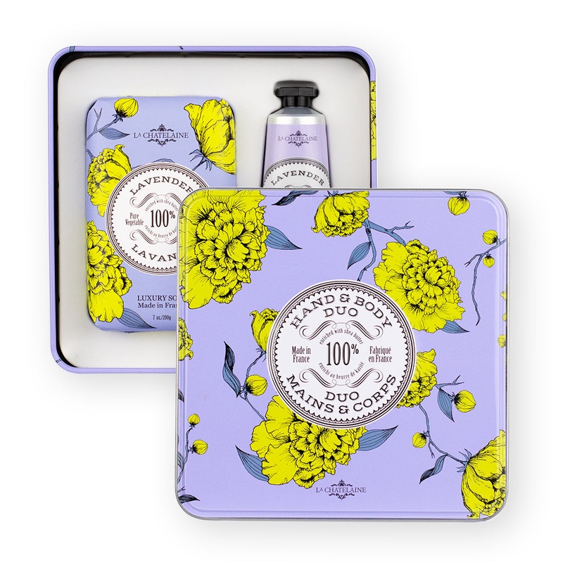 La Chatelaine Tin Gift Duo -Lavender