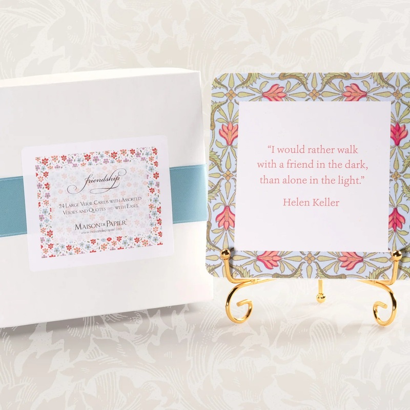 Oversized Verse Cards & Easel -Friendship