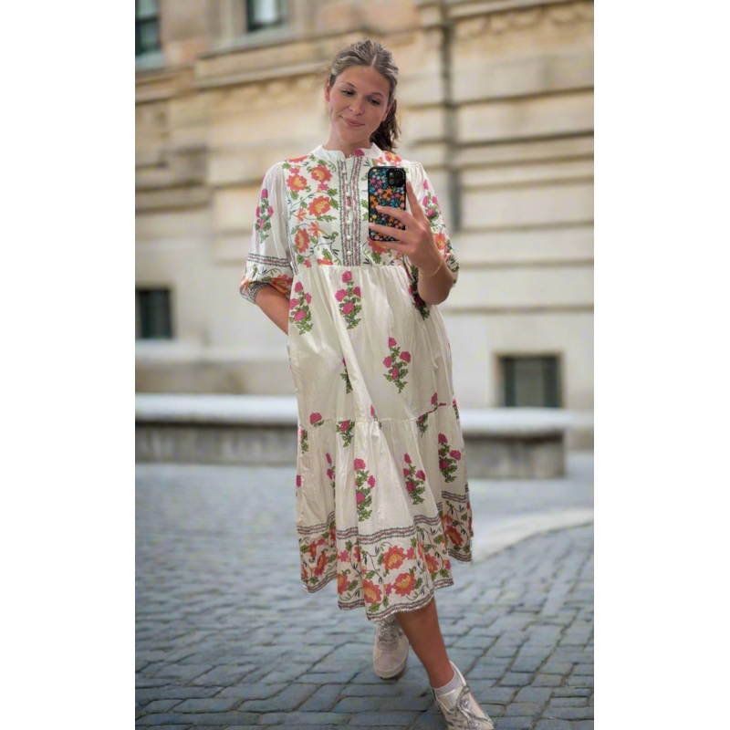 Th Floral Tiered Dress|XSmall|Small|Medium|Large