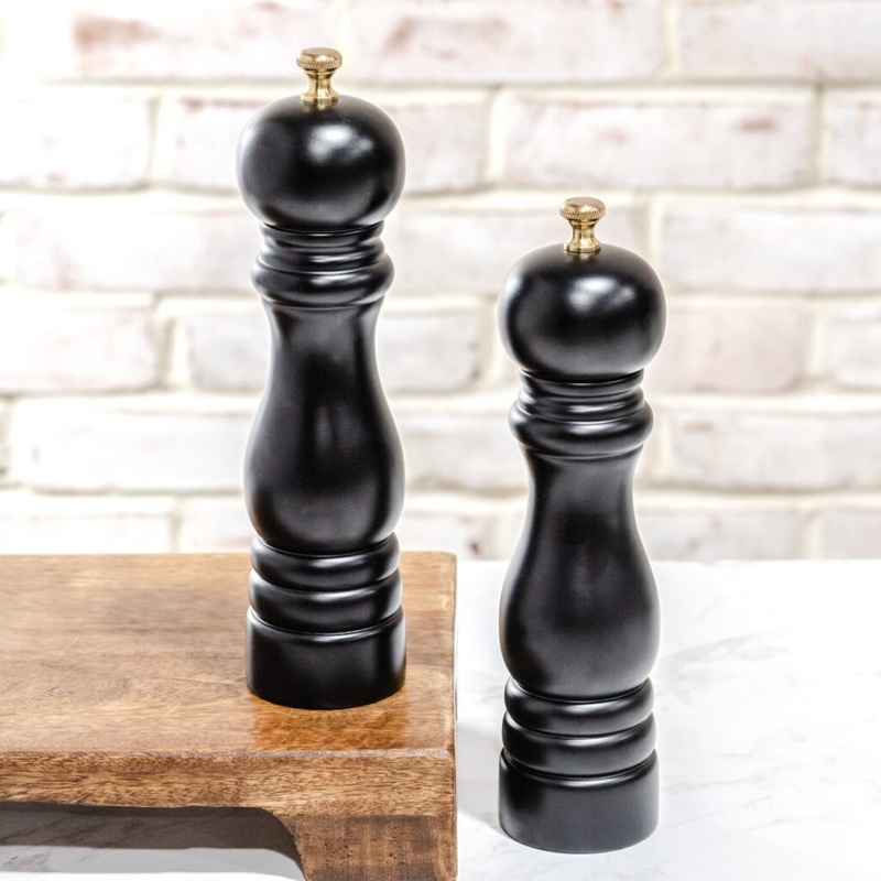 Black Salt & Pepper Grinder Set