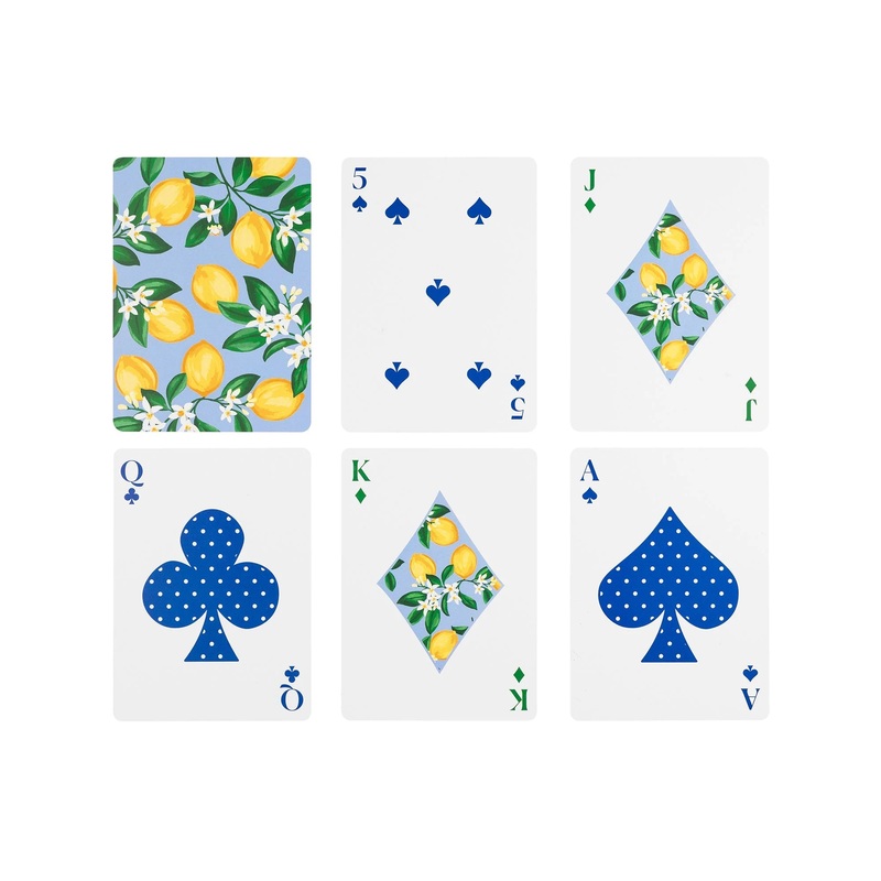 DJ Waterproof Playing Cards -Lemons