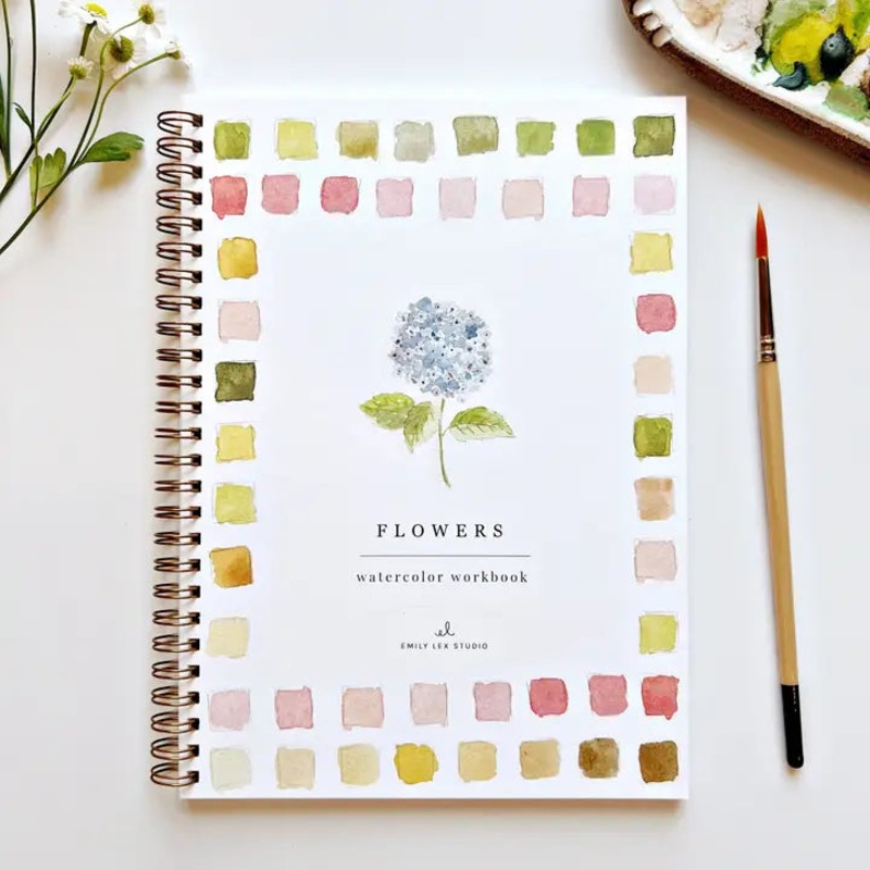 Watercolor Workbook Set -Flowers
