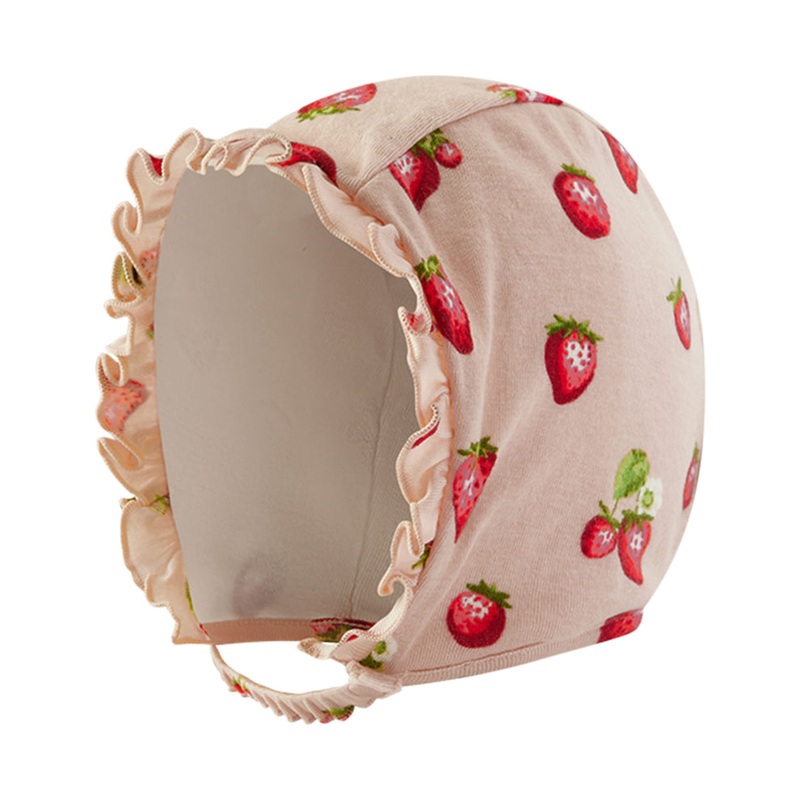 MilkBarn Cotton Bonnet -Strawberry