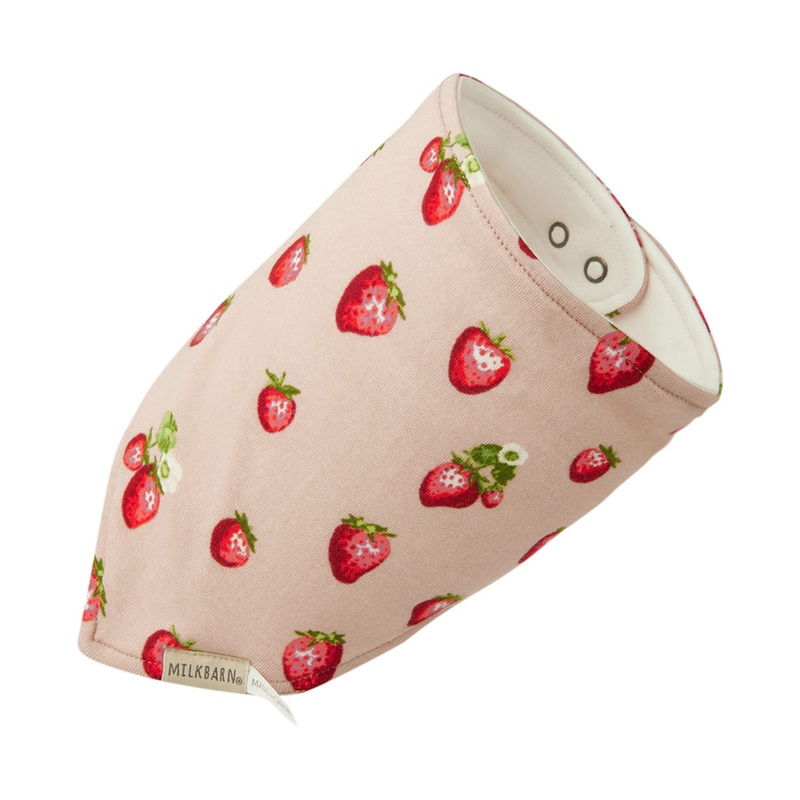 MilkBarn Kerchief Bib -Strawberry