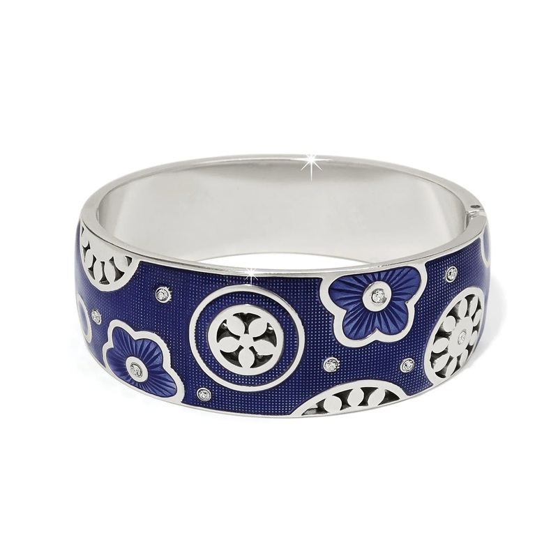 Brighton Flora Wide Hinged Bangle Bracelet
