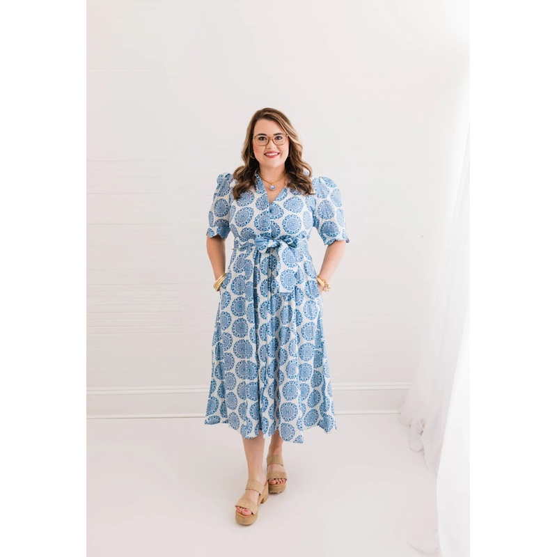 Blue Medallion Grace Dress|Medium|Large|XLarge